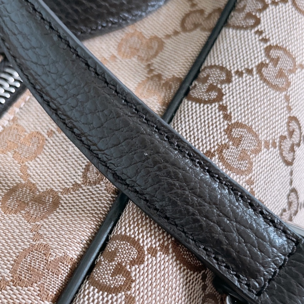 Gucci Luggage GG Guccissiama Monogram Canvas Boston Carry On Duffle Travel Bag - Picture 4 of 16
